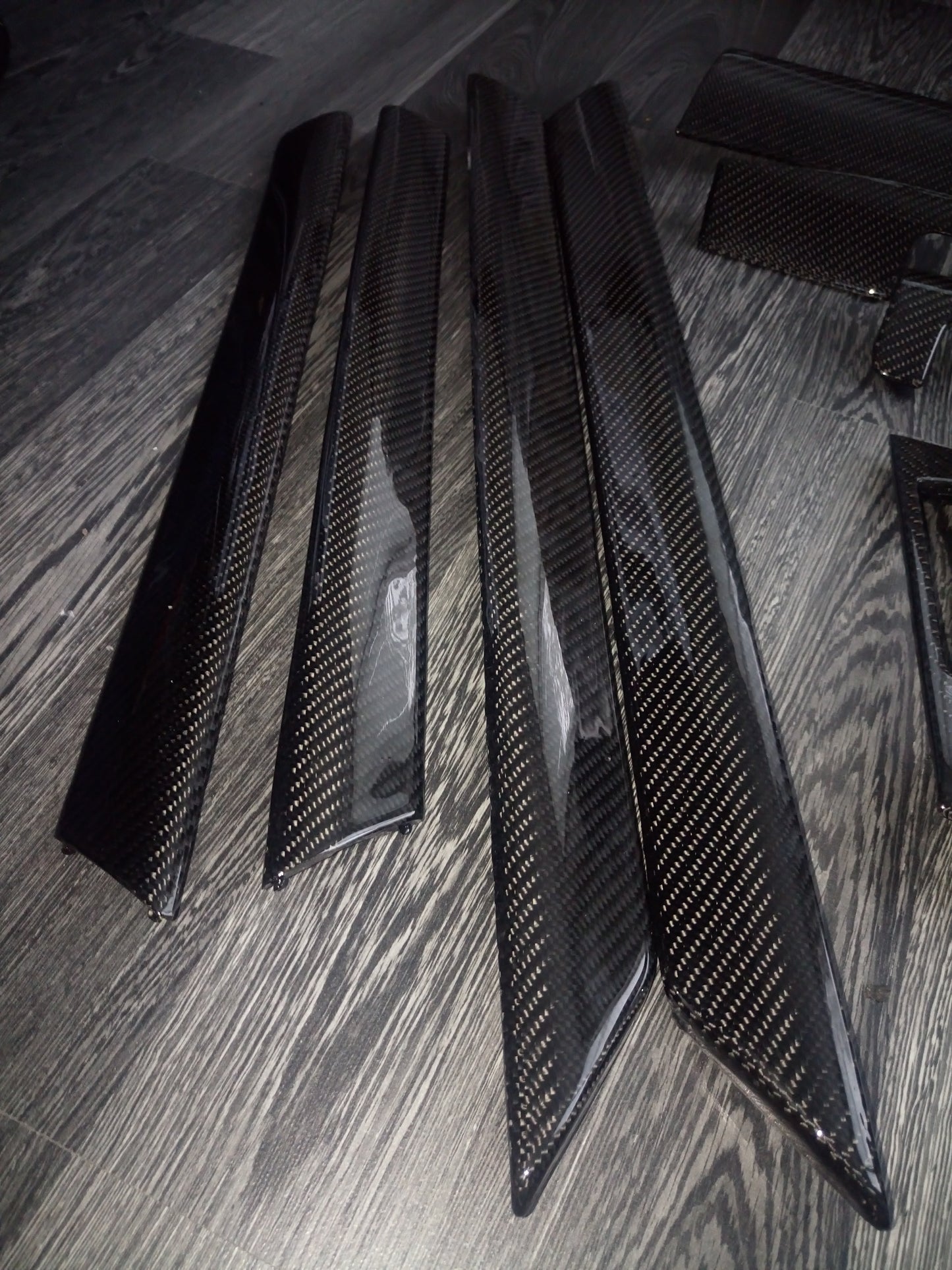 BMW E46 sedan carbon fibre trims